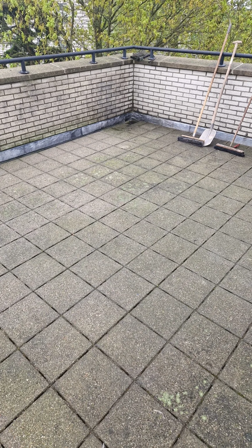 Laatste beschikbare fase van Dakterras boven slaapkamer waterdicht in Delft